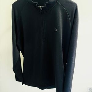 Travis Mathew Black Zip-Up Sweater